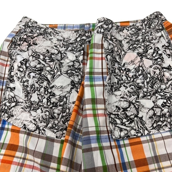 Marvel Men’s Comics Hulk Wolverine Super Hero Plaid Flat Front Shorts Size 36 - Picture 10 of 13